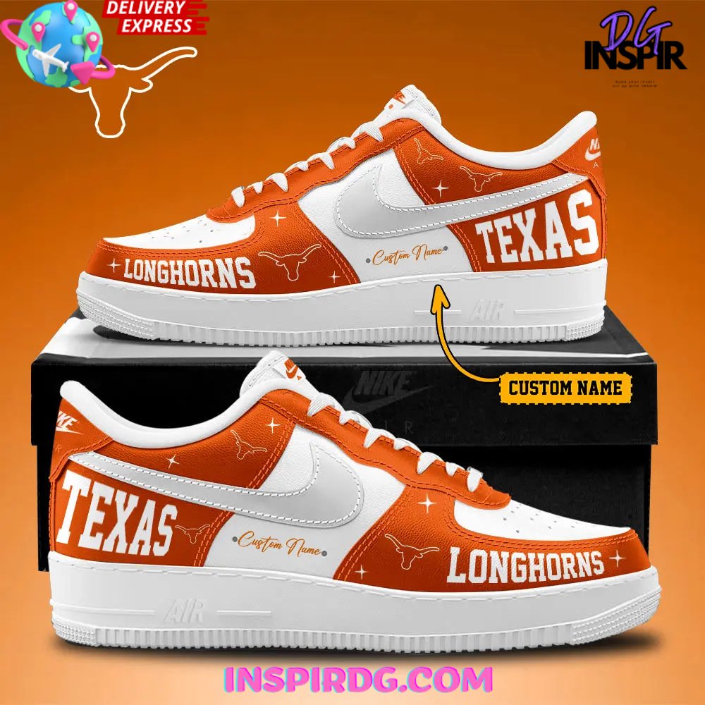 Texas Longhorns Football Custom Nike Air Force 1 InspirDG