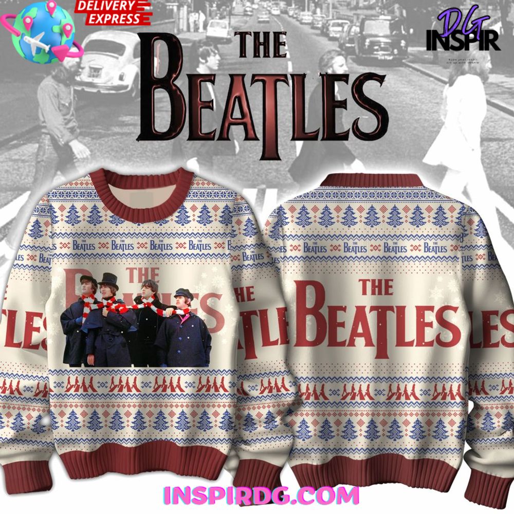 The Beatles Christmas Special Ugly Sweater The Beatles Christmas Special Ugly Sweater