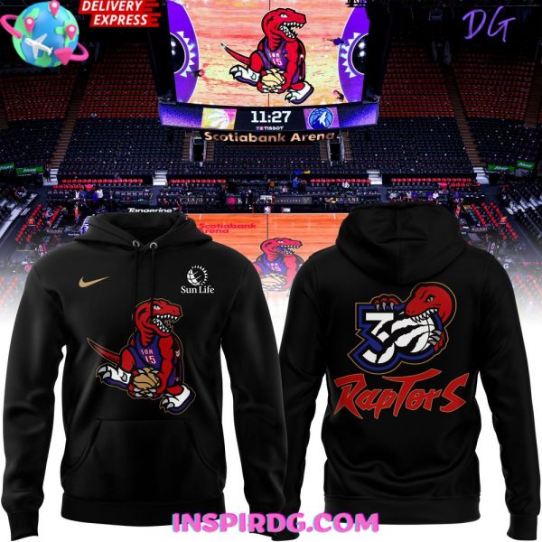 Toronto Raptors 30th Anniversary Limited Black Hoodie