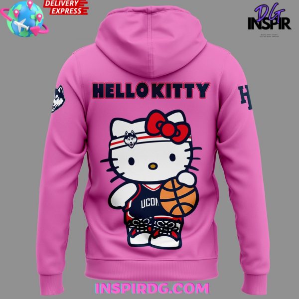 UConn Women’s Basketball x Hello Kitty Night Pink Hoodie