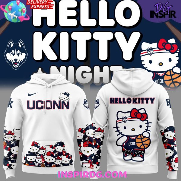 UConn Women’s Basketball x Hello Kitty Night White Hoodie