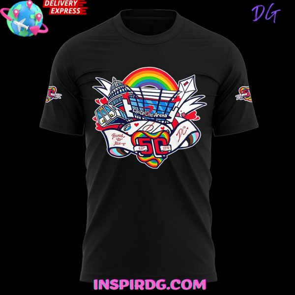 Washington Capitals Pride Night 2025 Black T-Shirt