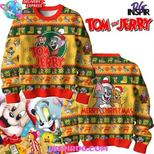 Tom and Jerry Merry Christmas Ugly Sweater