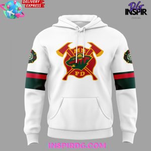 Minnesota Wild Firefighter Appreciation Night Edition White Hoodie
