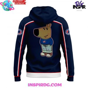 Columbus Blue Jackets x Chill Guy Navy Hoodie