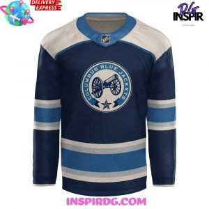 Columbus Blue Jackets x Chill Guy Blue Hockey Jersey