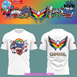Washington Capitals Pride Night 2025 White T-Shirt