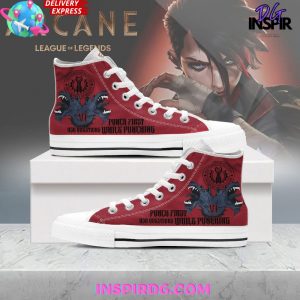 Arcane League of Legends Vi High Top Canvas Shoes