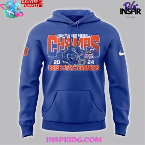 Boise State Broncos Mountain West Football Champions 2024 Hoodie