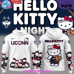 UConn Women’s Basketball x Hello Kitty Night White Hoodie