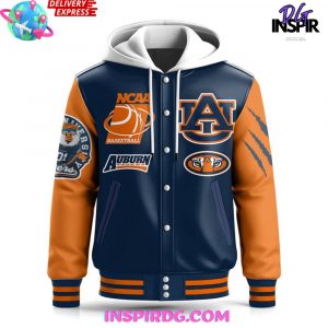 Auburn Tigers 2024 Basketball Champions Hooded Varsity Jacket