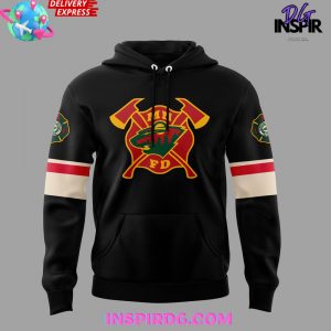 Minnesota Wild Firefighter Appreciation Night Edition Black Hoodie