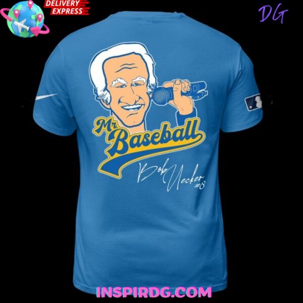 Baseball Hall of Famer Bob Uecker Blue T-Shirt