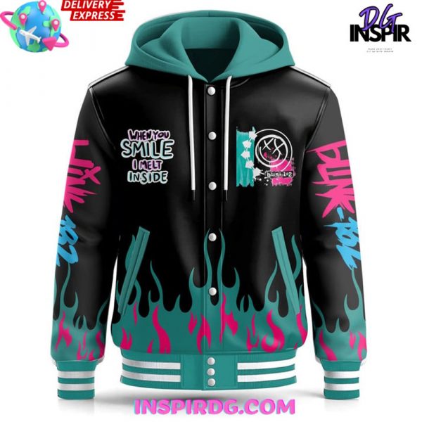 Blink-182 Smile Inside Limited Edition Hooded Varsity Jacket