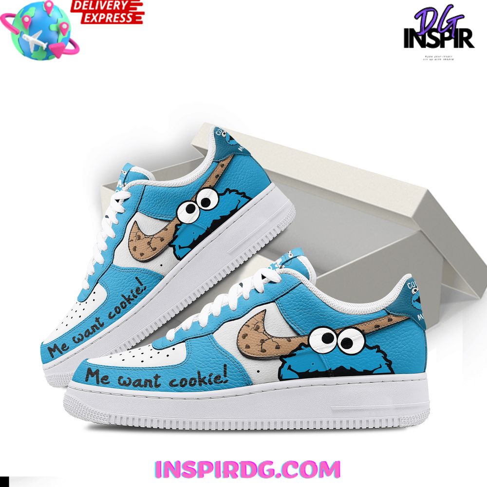 Cookie Monster Limited Edition Nike Air Force 1 Cookie Monster Limited Edition Nike Air Force 1