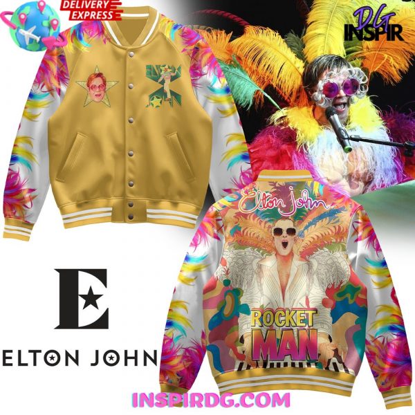 Elton John Rocket Man Limited Varsity Jacket