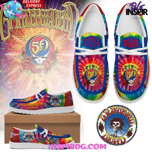 Grateful Dead 50th Anniversary Limited Edition Hey Dude Shoes
