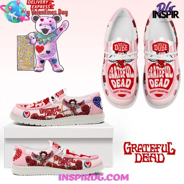 Grateful Dead Happy Valentine Hey Dude Shoes