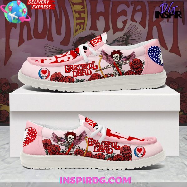 Grateful Dead Happy Valentine Hey Dude Shoes