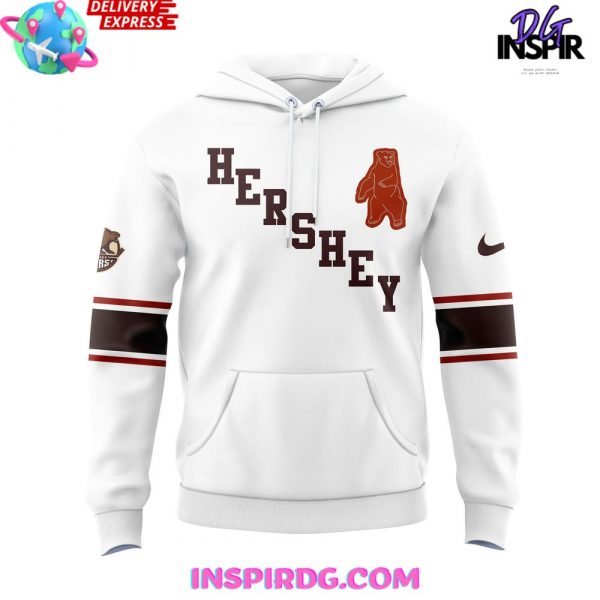 Hershey Bears Throwback Limited Edition White Hoodie