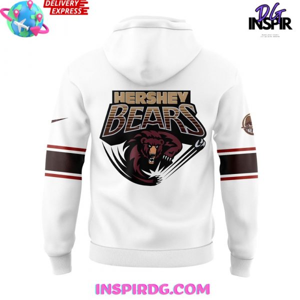 Hershey Bears Throwback Limited Edition White Hoodie