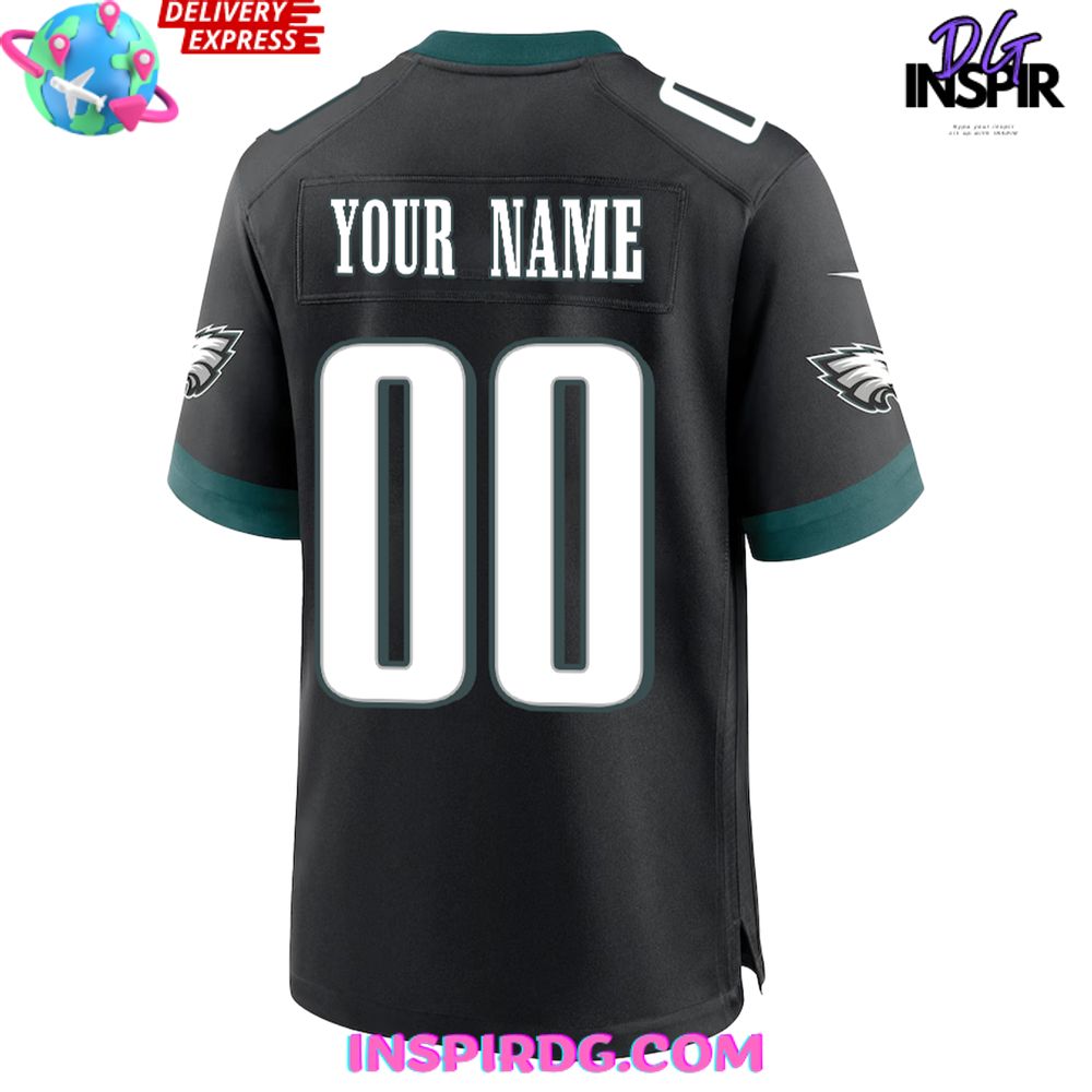 Men’s Philadelphia Eagles Nike All Black Football Jersey Men’s Philadelphia Eagles Nike All Black Football Jersey