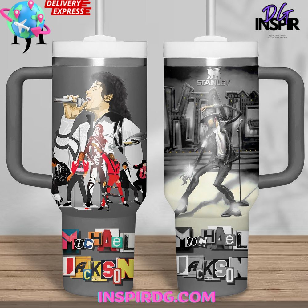 Michael Jackson Moonwalk Stanley Tumbler Cup Michael Jackson Moonwalk Stanley Tumbler Cup