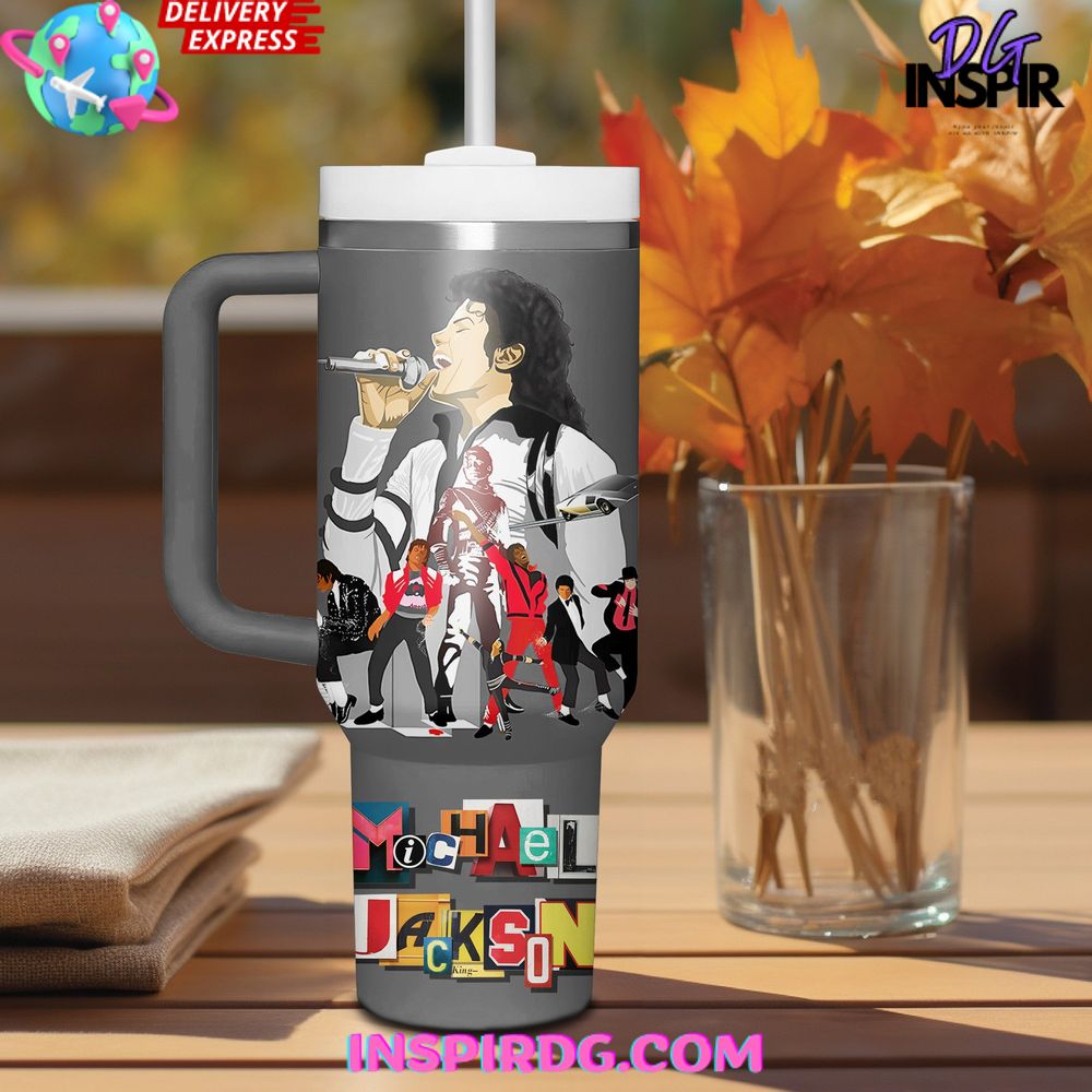 Michael Jackson Moonwalk Stanley Tumbler Cup Michael Jackson Moonwalk Stanley Tumbler Cup
