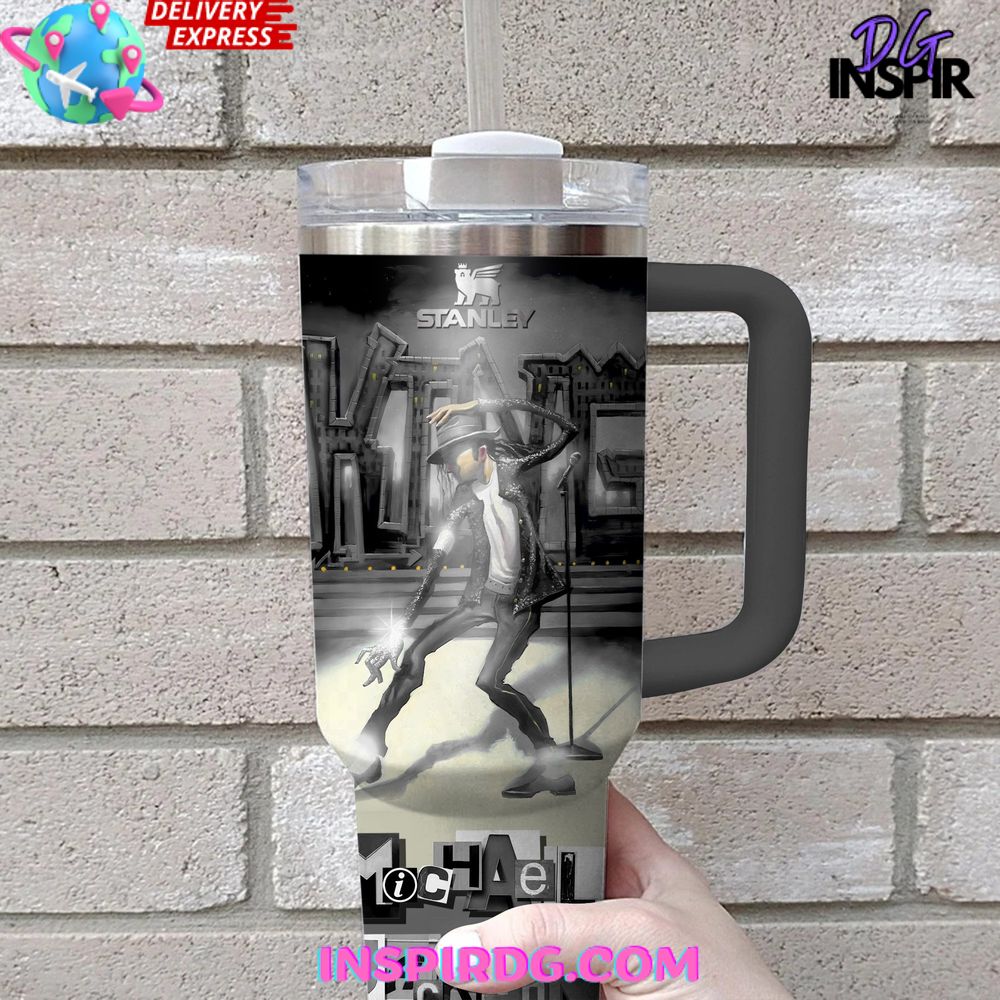 Michael Jackson Moonwalk Stanley Tumbler Cup Michael Jackson Moonwalk Stanley Tumbler Cup