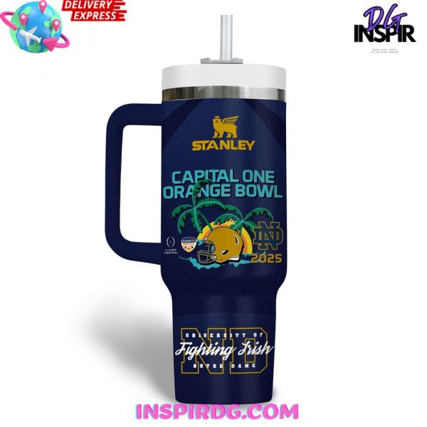 Notre Dame Fighting Irish Capital One Orange Bowl 2025 Stanley Tumbler Cup