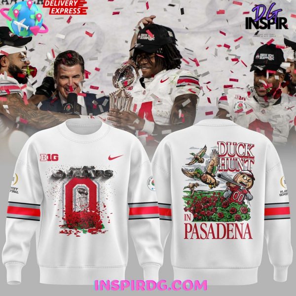 Ohio State Buckeyes Duck Hunt in Pasadena 2025 Sweatshirt