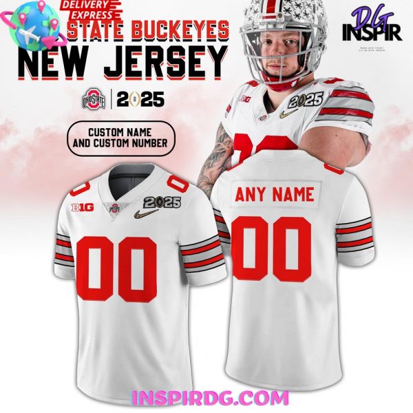 Ohio State Buckeyes New Uniform 2025 White Football Jersey