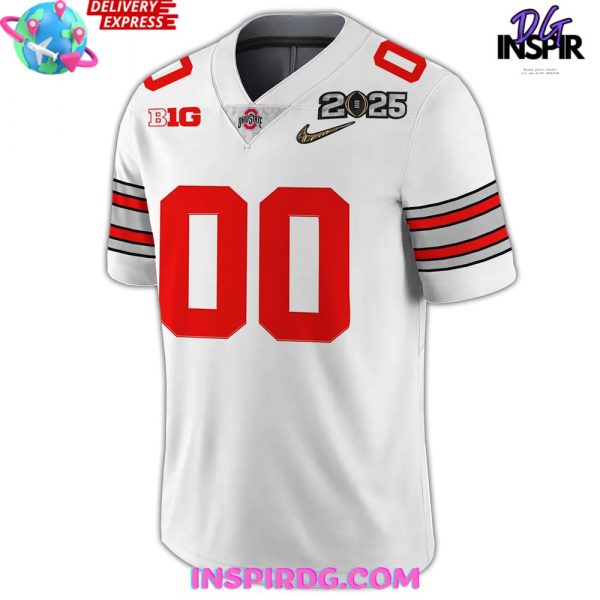 Ohio State Buckeyes New Uniform 2025 White Football Jersey