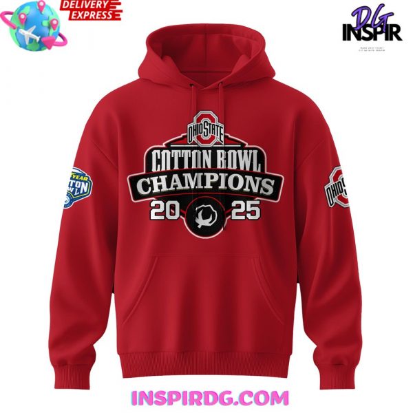 Ohio State NCAA Cotton Bowl Champions 2025 Hoodie