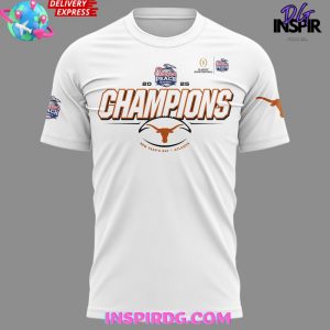 Texas Longhorns Chick-fil-A Peach Bowl 2025 White T-Shirt