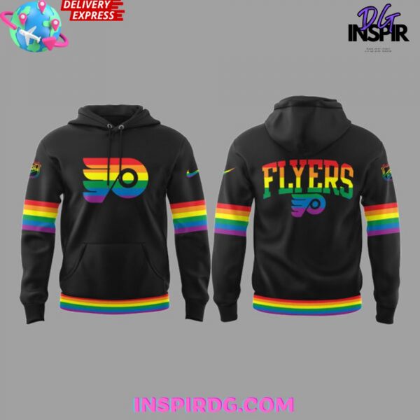 Philadelphia Flyers Gritty Pride Night 2025 Black Hoodie