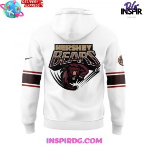 Hershey Bears our throwback Limited Edition White Hoodie