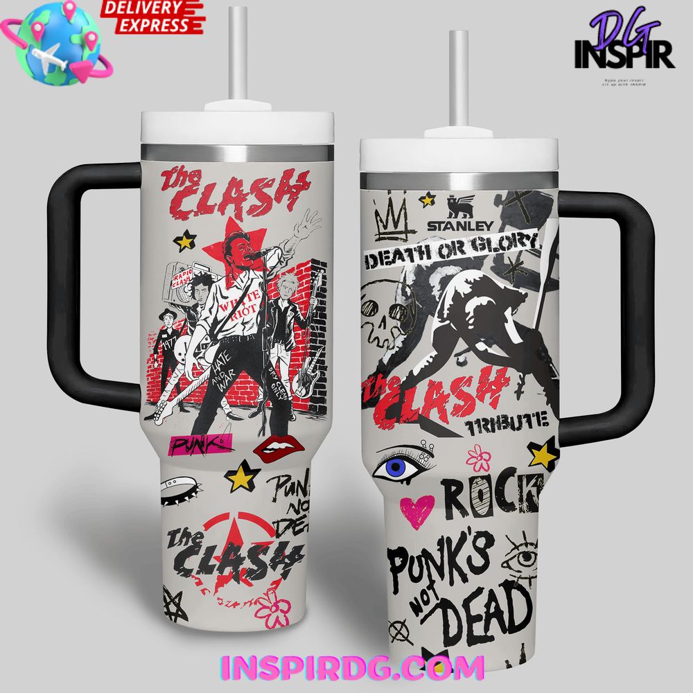 The Clash Death or Glory Stanley Tumbler Cup The Clash Death or Glory Stanley Tumbler Cup
