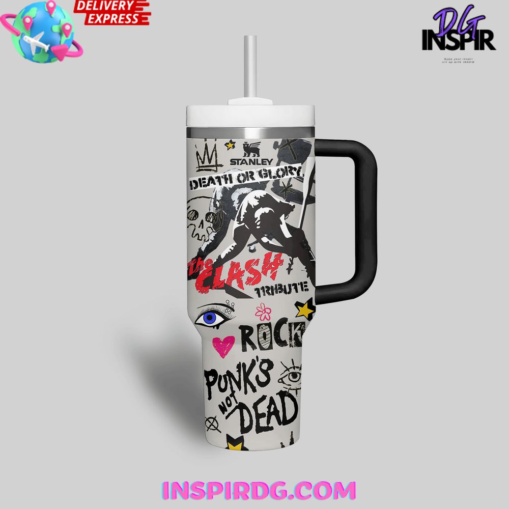 The Clash Death or Glory Stanley Tumbler Cup The Clash Death or Glory Stanley Tumbler Cup