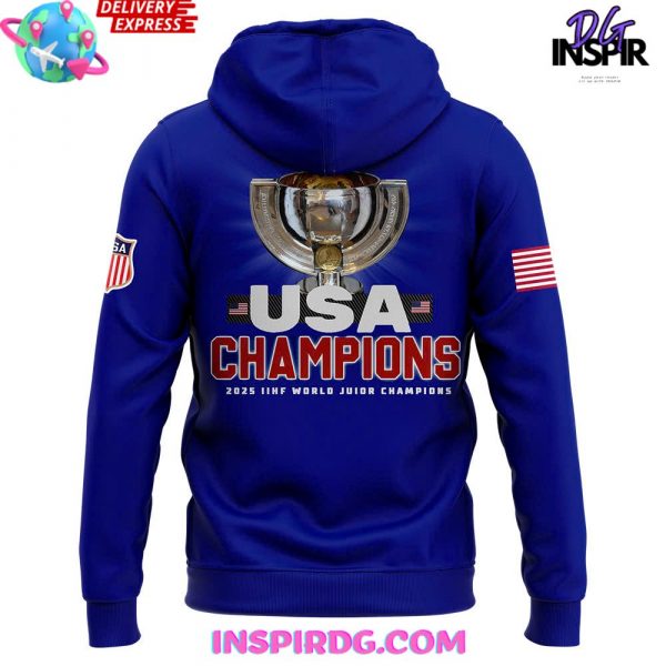 USA Hockey 2025 IIHF World Junior Champions Hoodie