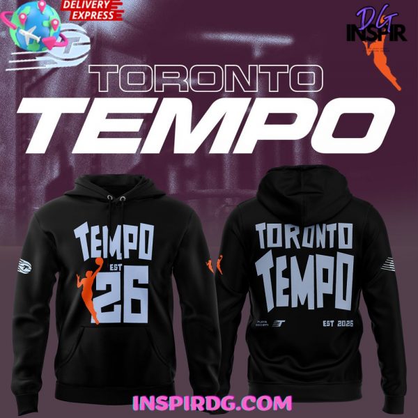 WNBA Toronto Tempo 2025 Black Hoodie