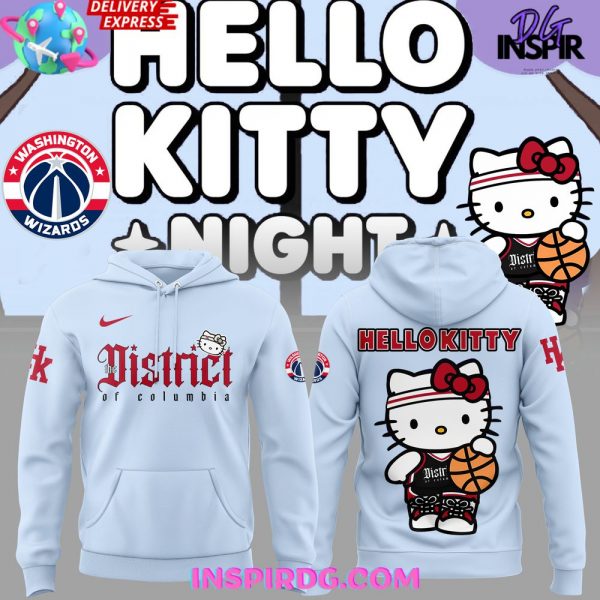 Washington Wizards Hello Kitty Night Limited Edition Hoodie