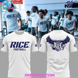 Rice Owls Football 2025 White TShirt