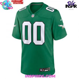 Philadelphia Eagles 2025 Kelly Green Week Football Jersey