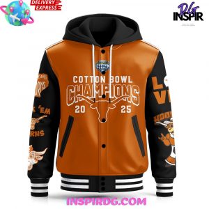 Texas Longhorns Cotton Bowl 2025 Hooded Varsity Jacket