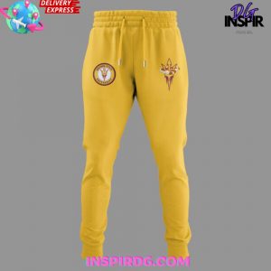 Arizona State Sun Devil Forks Up Horns Down Gold Hoodie