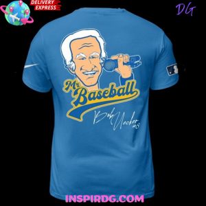 Baseball Hall of Famer Bob Uecker Blue TShirt