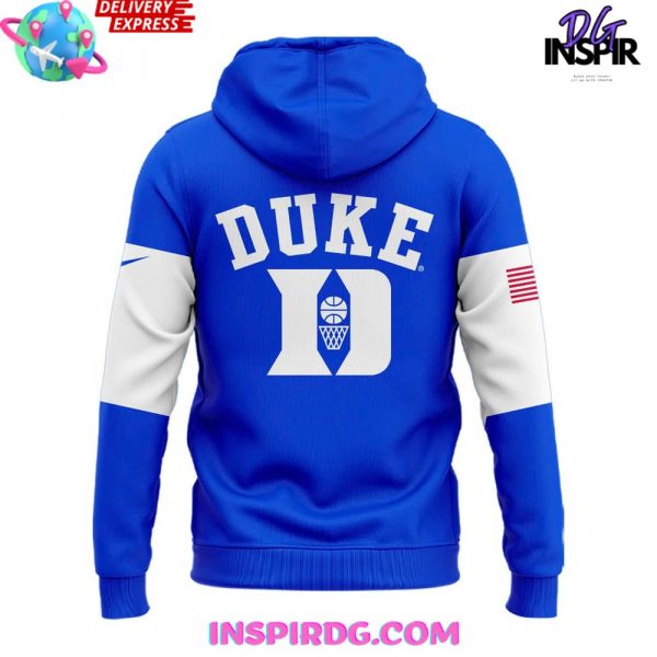 2025 Duke Men’s Basketball White Blue Hoodie