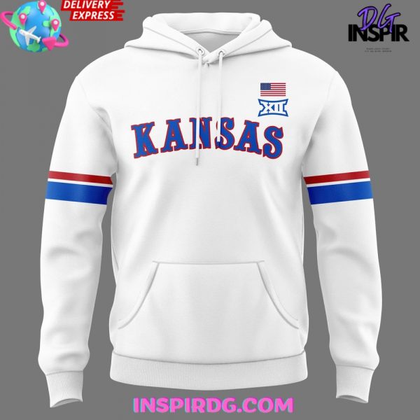 2025 Kansas Jayhawks Uniform White Hoodie
