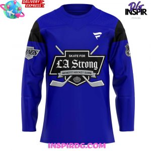 Los Angeles Kings LA Strong 2025 Blue Jersey